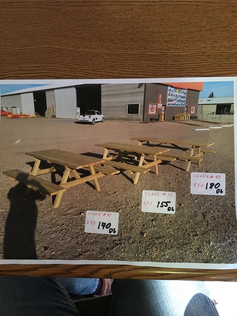 MESAS DE PICNIC